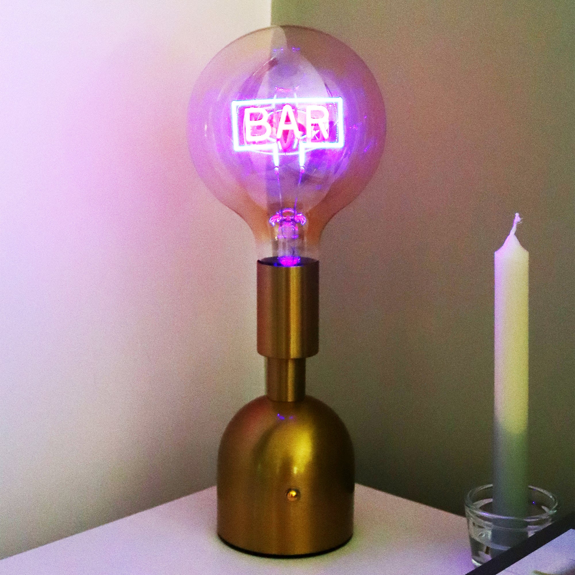Bar LED Neon Bulb Desk Lamp