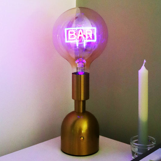 Bar LED Neon Bulb Desk Lamp