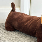 Chocolate Brown Sausage Dog Doorstop