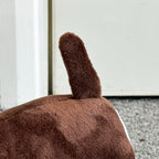 Chocolate Brown Sausage Dog Doorstop