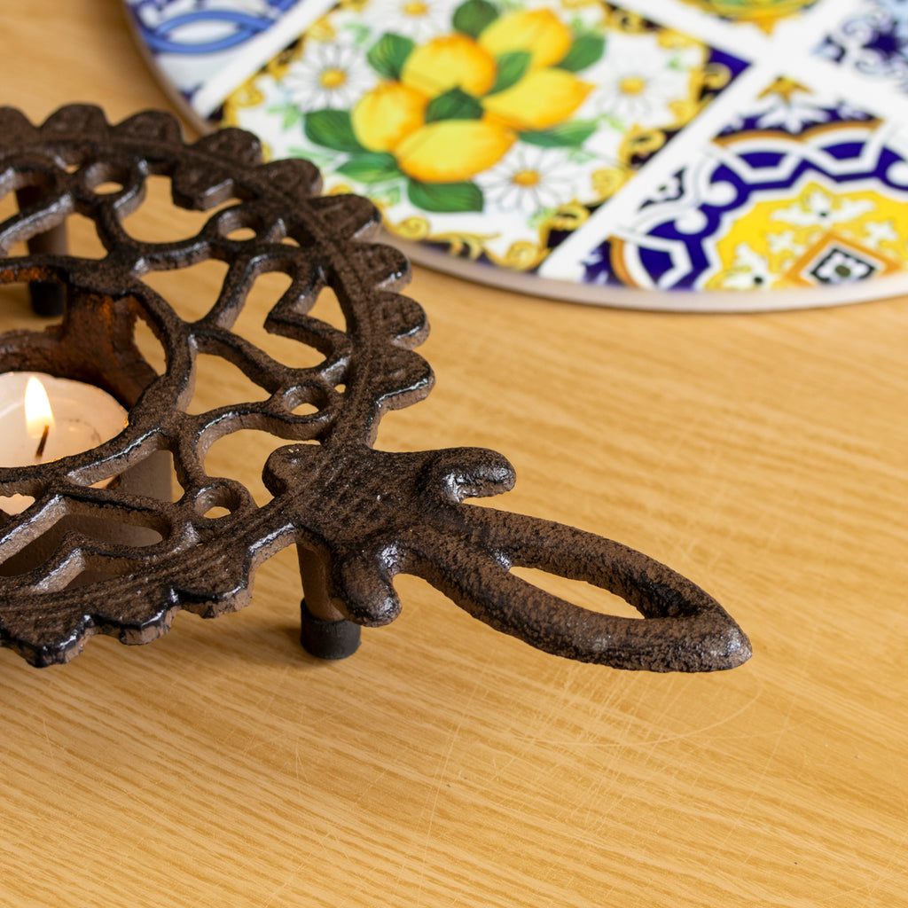 Cast Iron Teapot Warmer With Handle