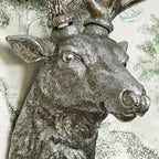 Large Silver Stags Head