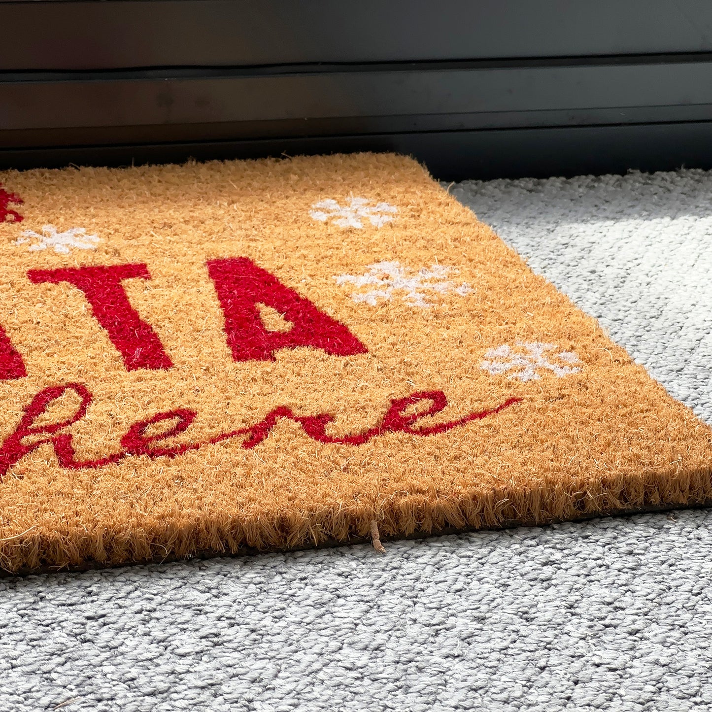 Santa Stop Here Door Mat