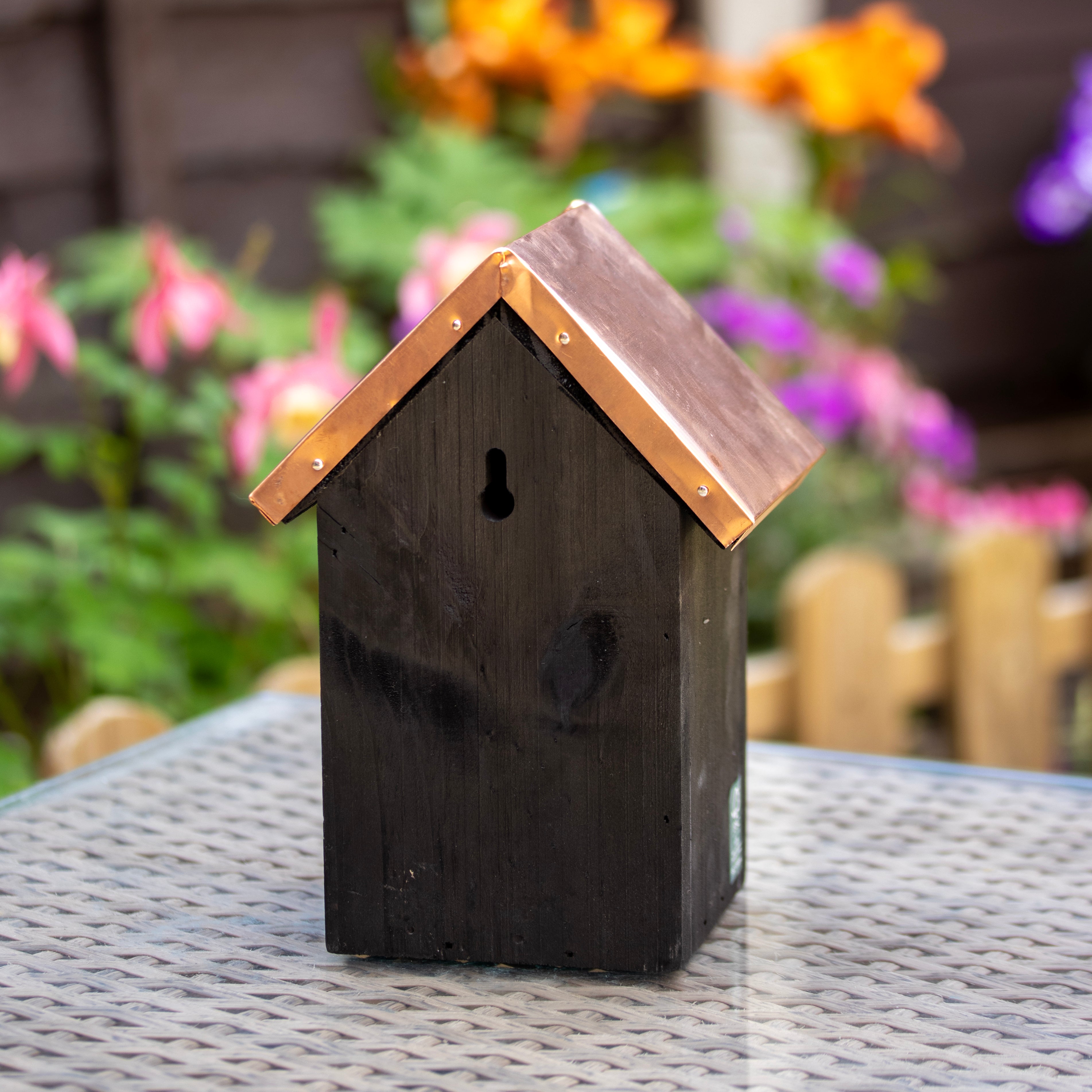 Black Copper Wren Bird House