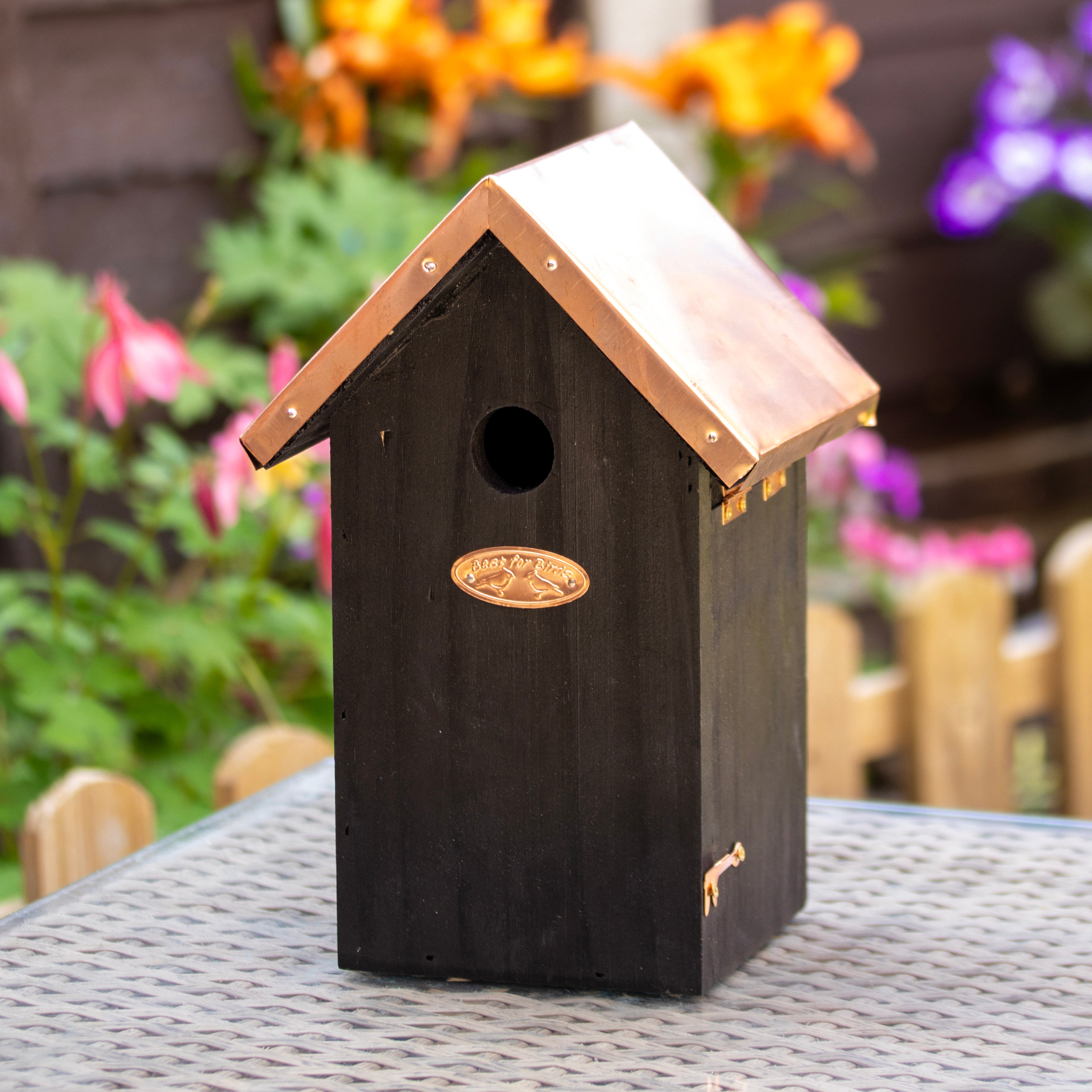 Black Copper Blue Tit Bird House