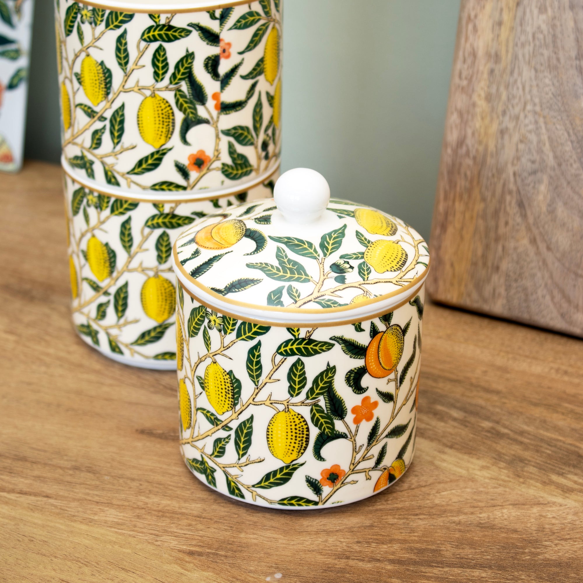 William Morris Fruits Stacking Storage Jars Set