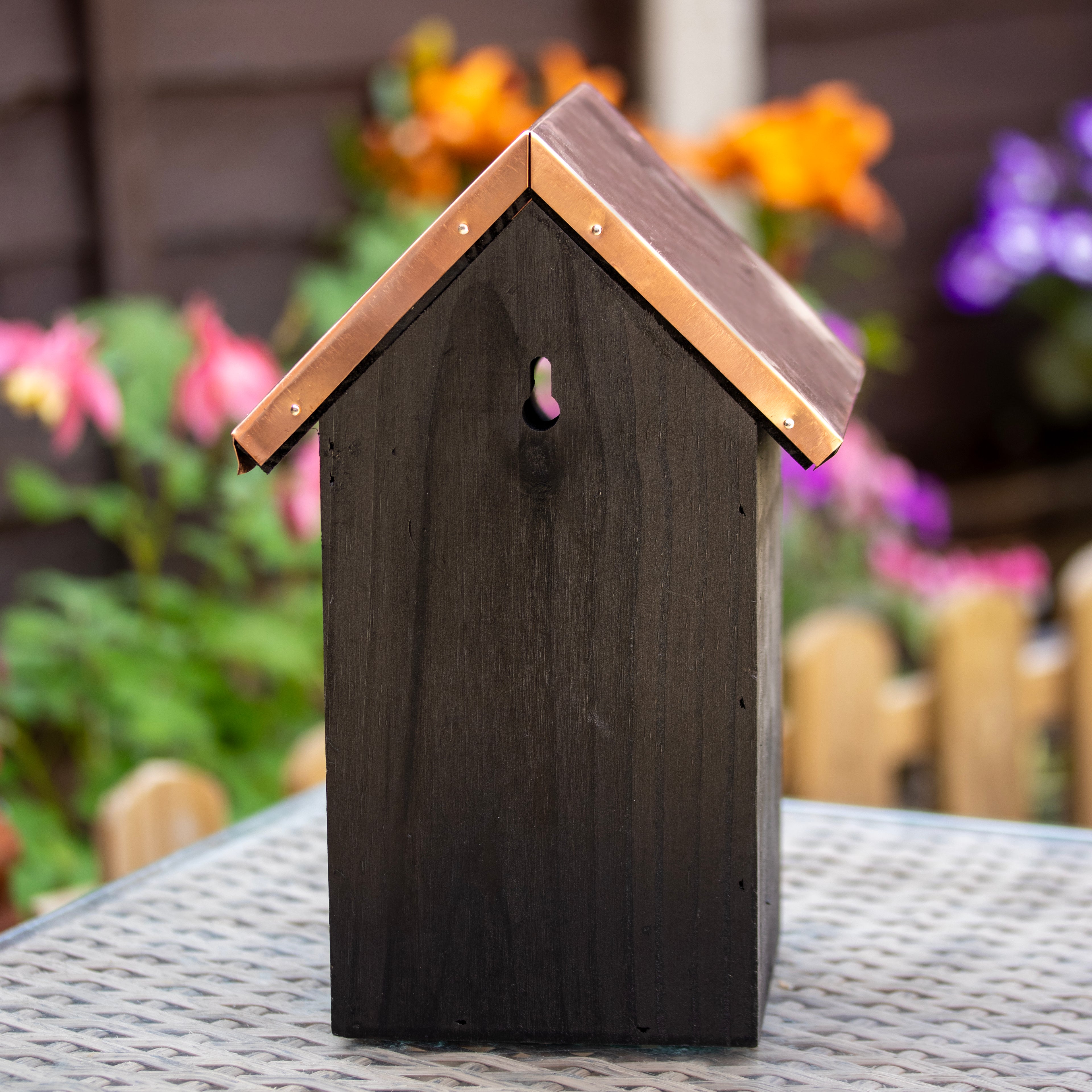 Black Copper Blue Tit Bird House