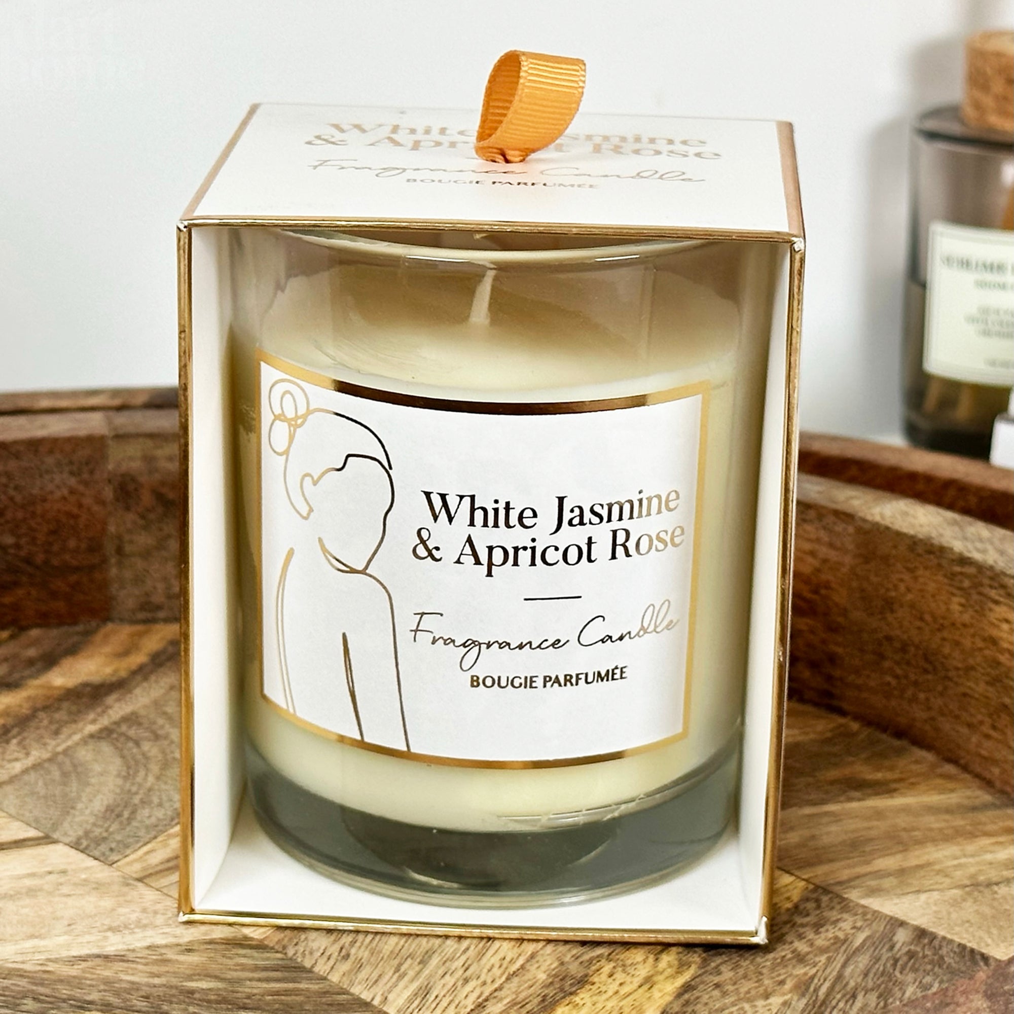 White Silhouette Lady Scented Candle Giftboxed