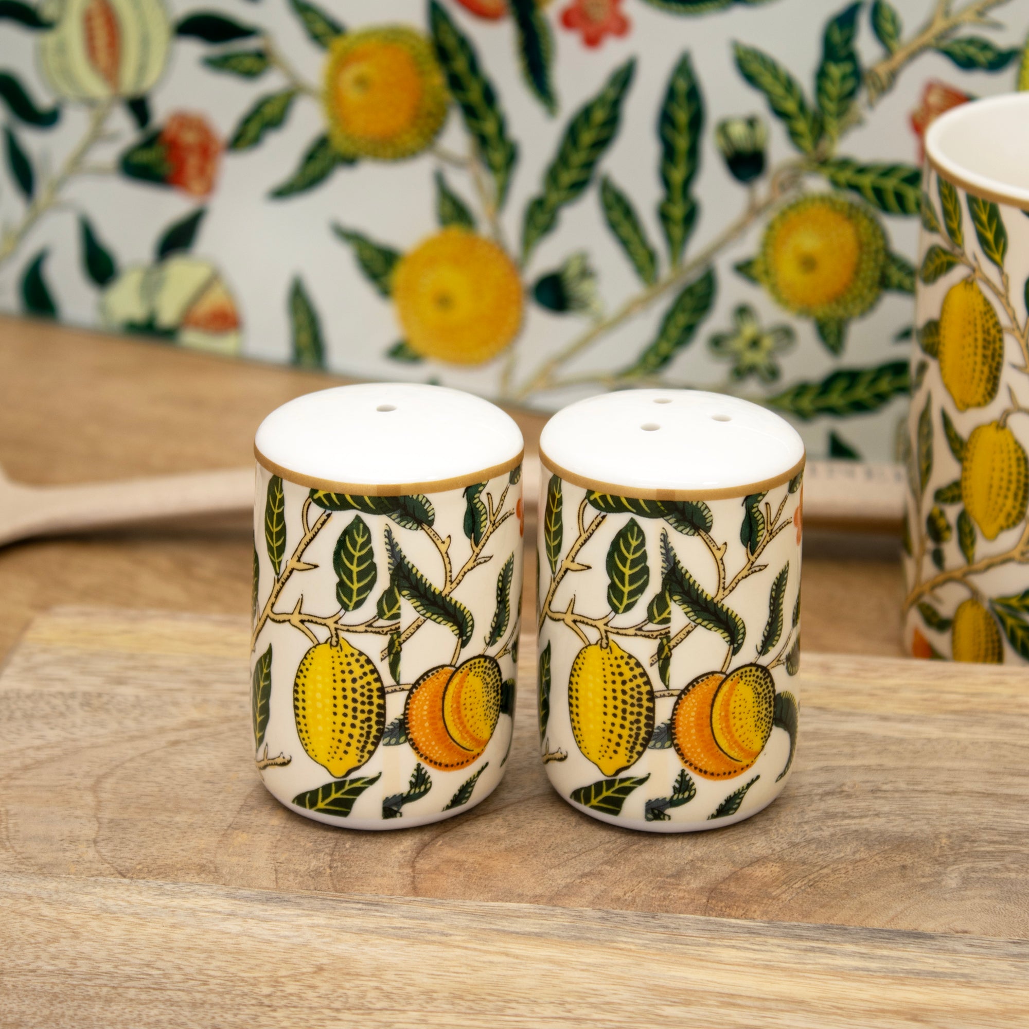William Morris Fruits Salt & Pepper Shakers