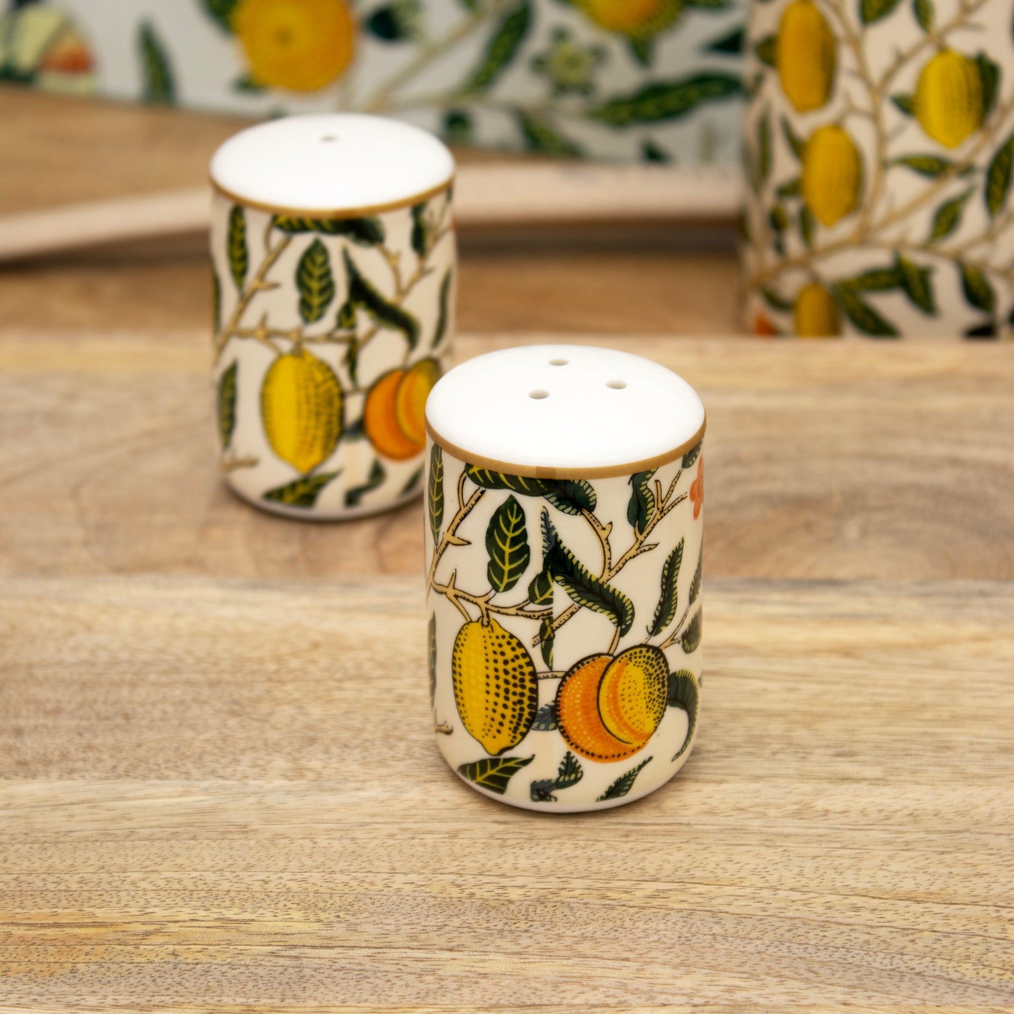 William Morris Fruits Salt & Pepper Shakers