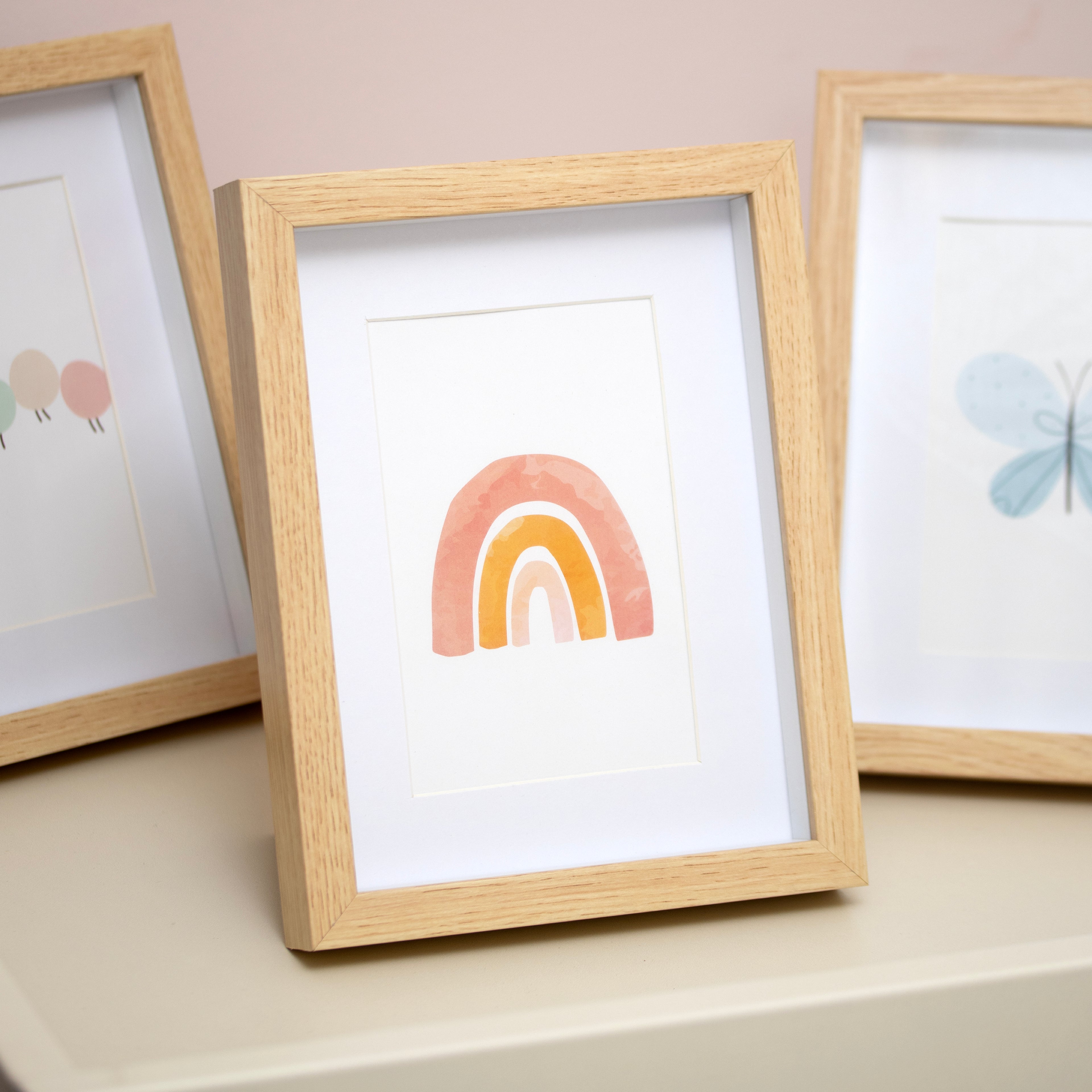 Rainbow Print Nursery Photo Frame