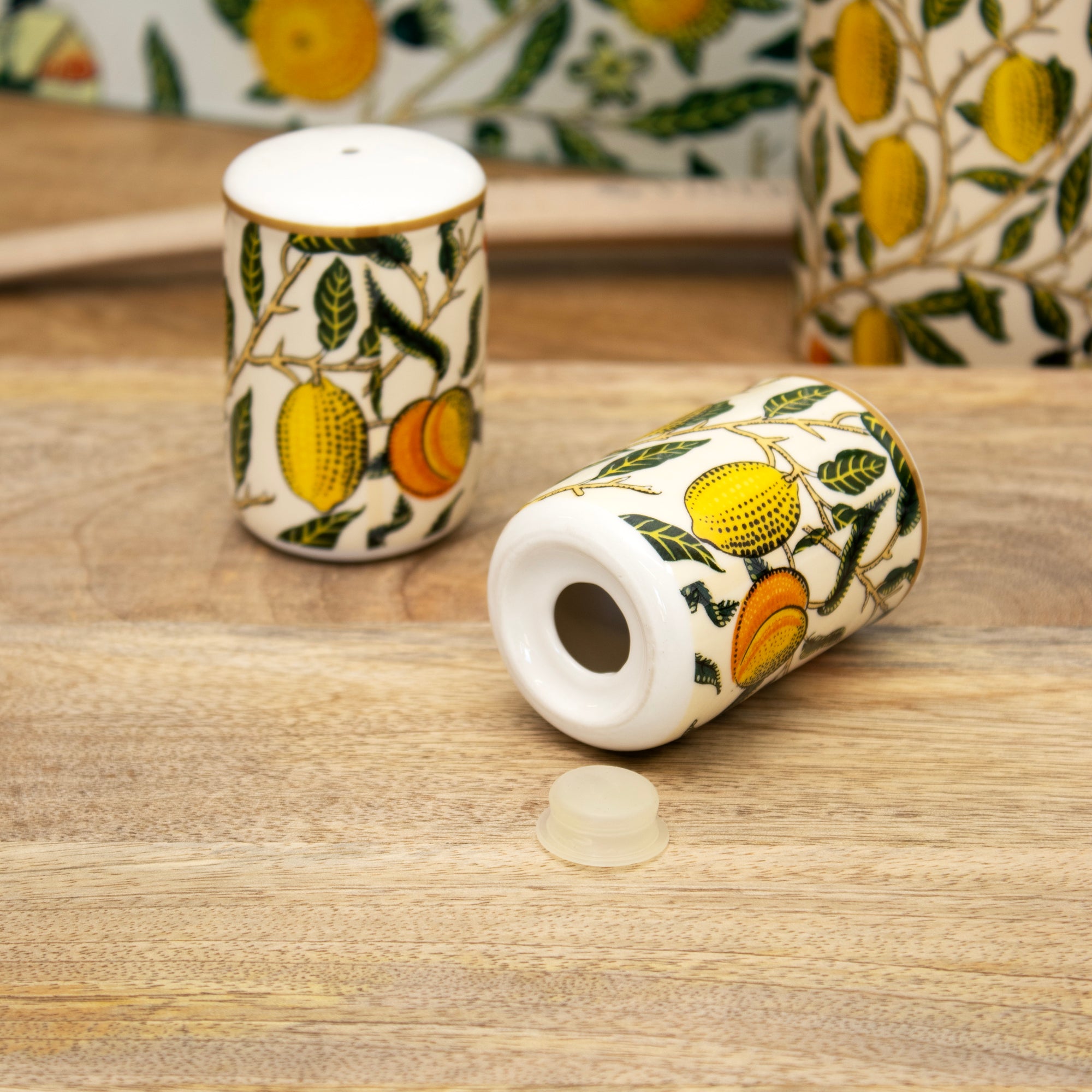 William Morris Fruits Salt & Pepper Shakers