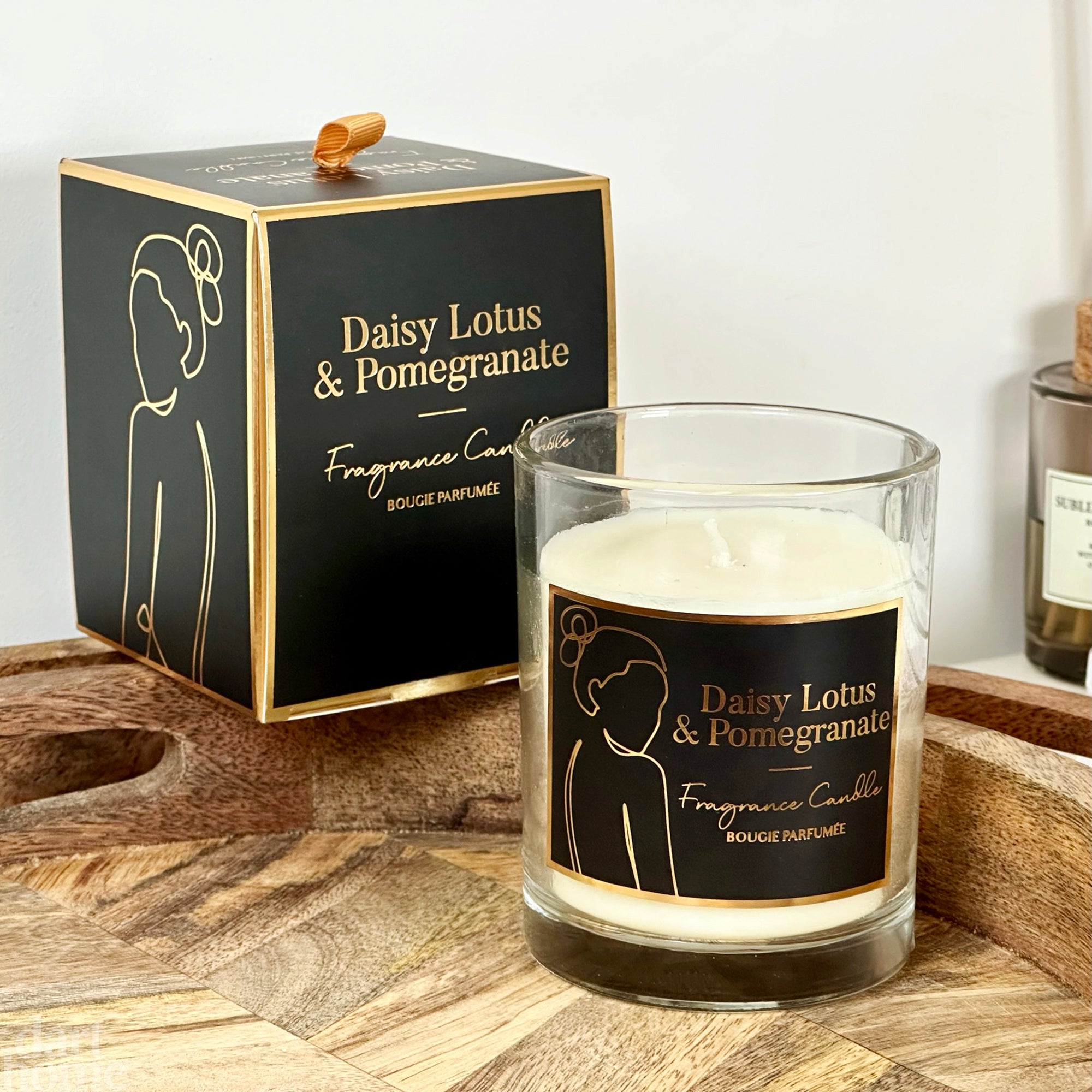 Duftkerze „Black Silhouette Lady“ in Geschenkbox