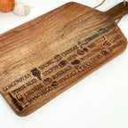 Etched Cheese & Wine Chopping Board A