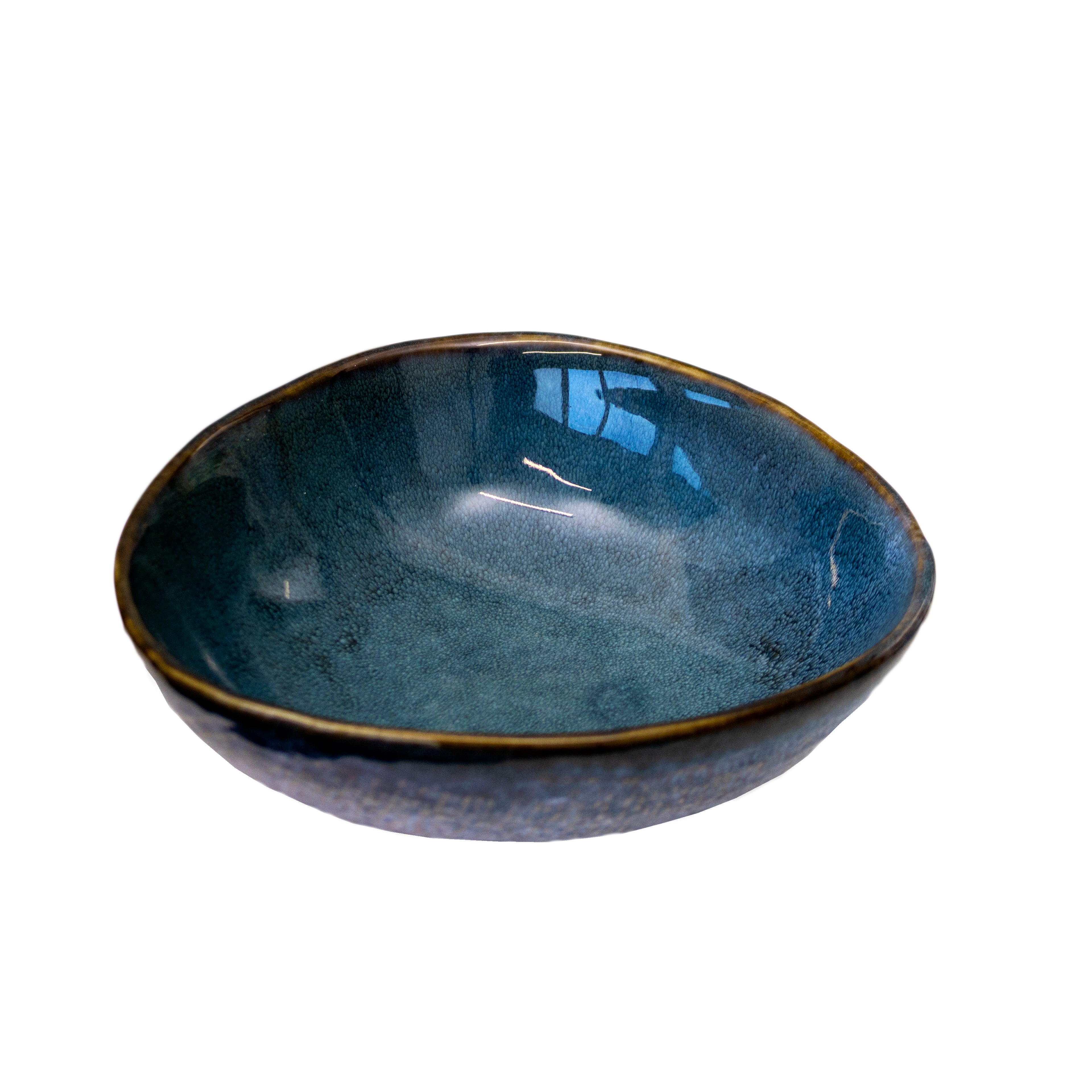 Blue Reactive Glaze Trinket Dish