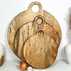 Mango Wood Ring Handle Chopping Boards