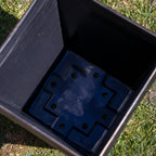Black Bronze Biscotti Square Planter
