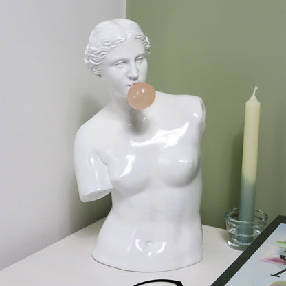 White Bubble Gum Venus De Milo Statue