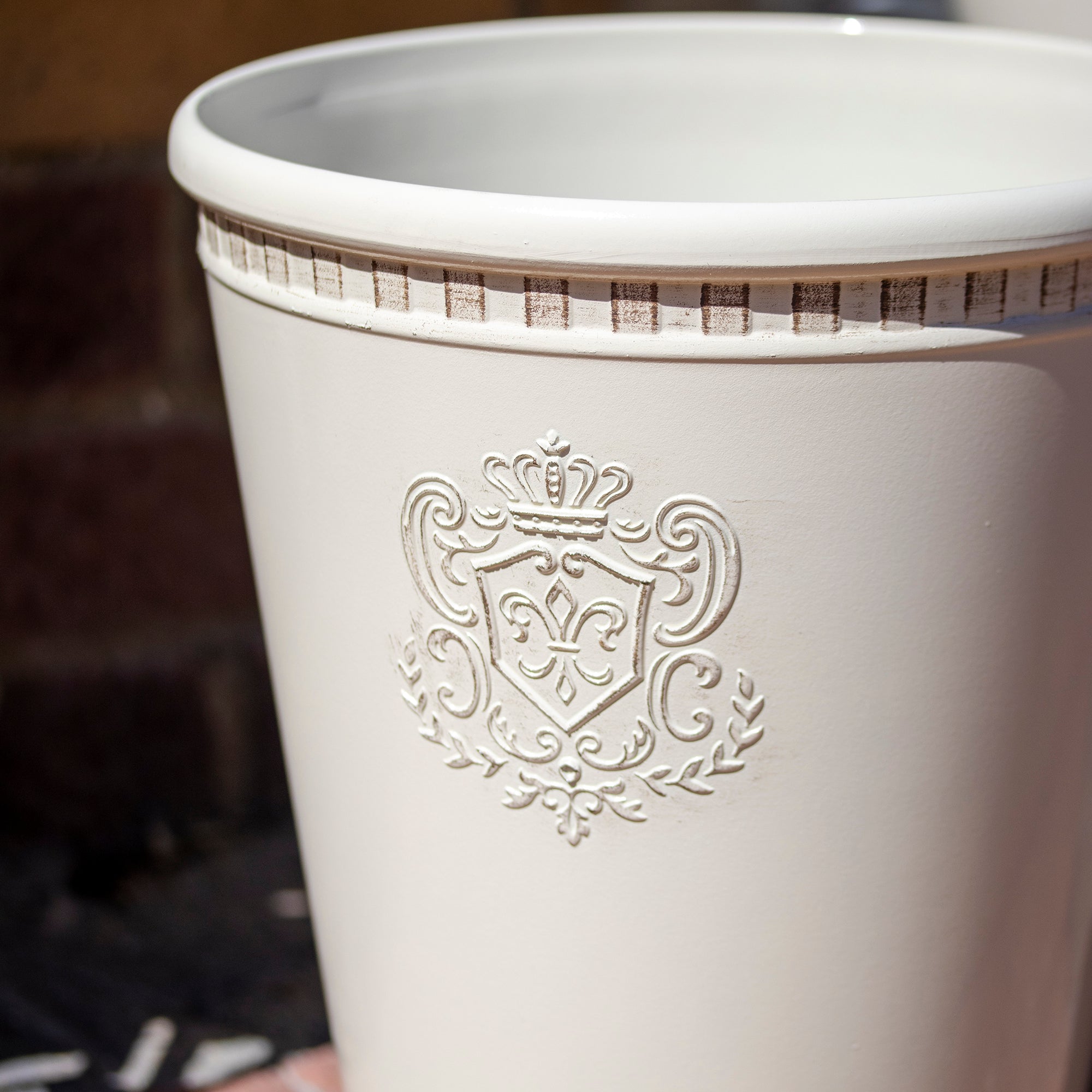 Tall Cream Royal Garden Planter