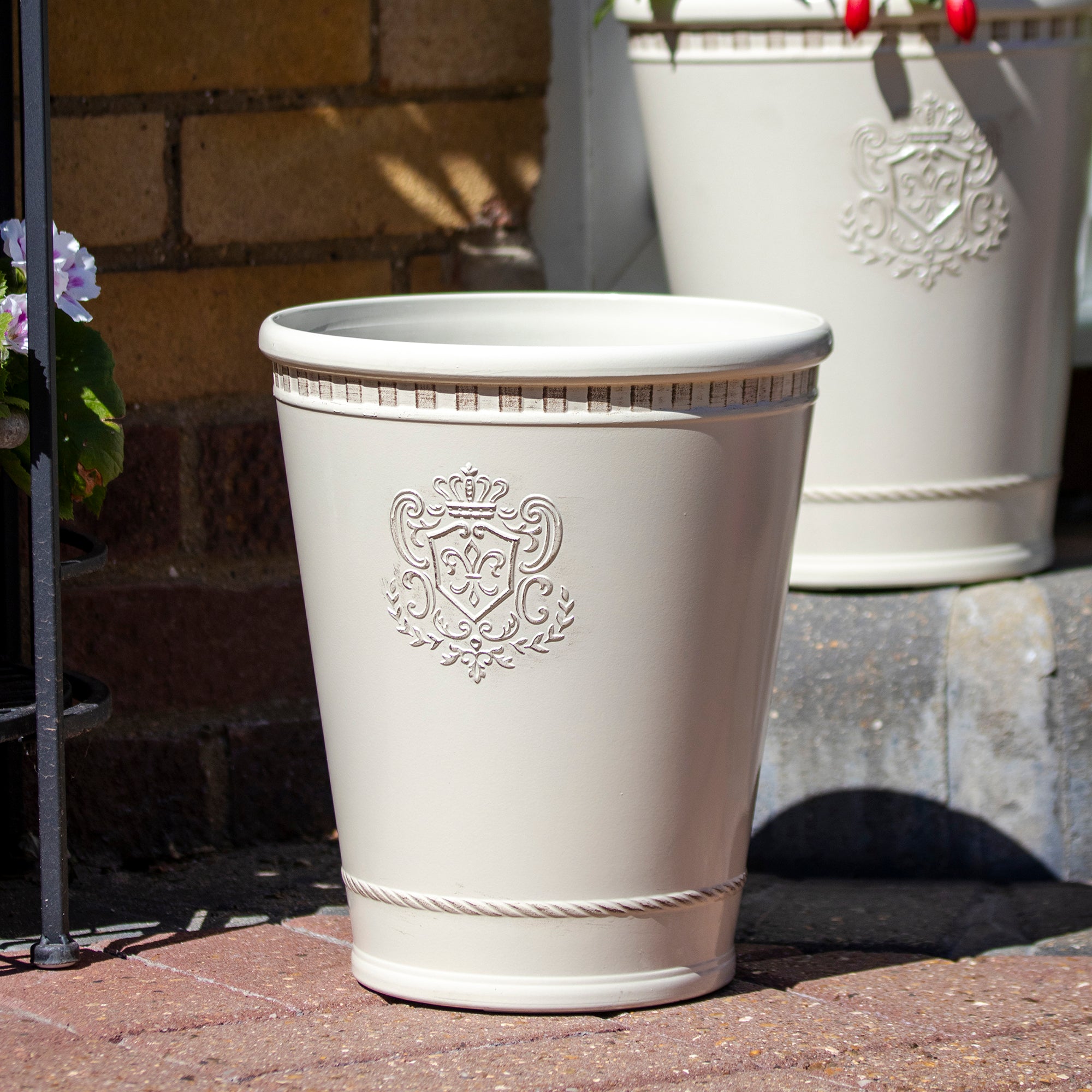 Tall Cream Royal Garden Planter