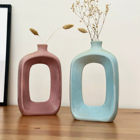 Paisley Oval Bottle Vases