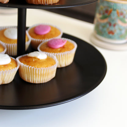 Matt Black 3 Tier Cake Stand