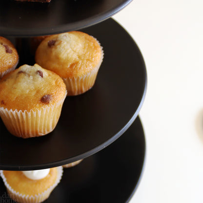 Matt Black 3 Tier Cake Stand