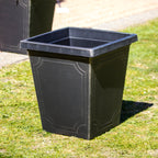 Black Tall Square Estate Planter