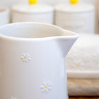 White Daisy Jug