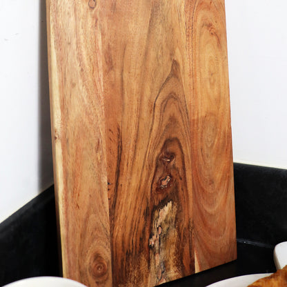 Acacia Wood Chopping Board With Handle 20x40cm