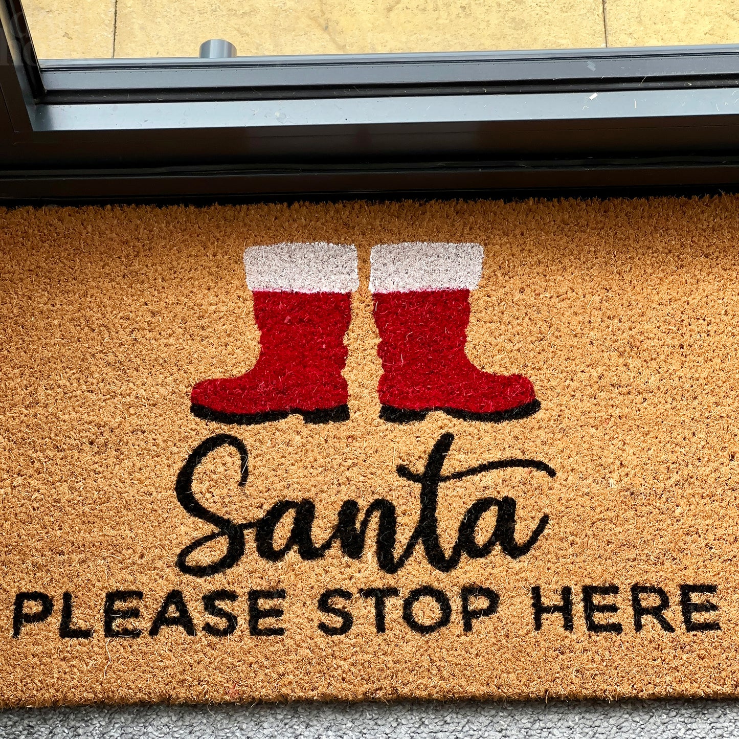 Santas Boots Please Stop Here Fußmatte