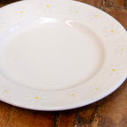 Set Of 4 White Daisy Side Plates