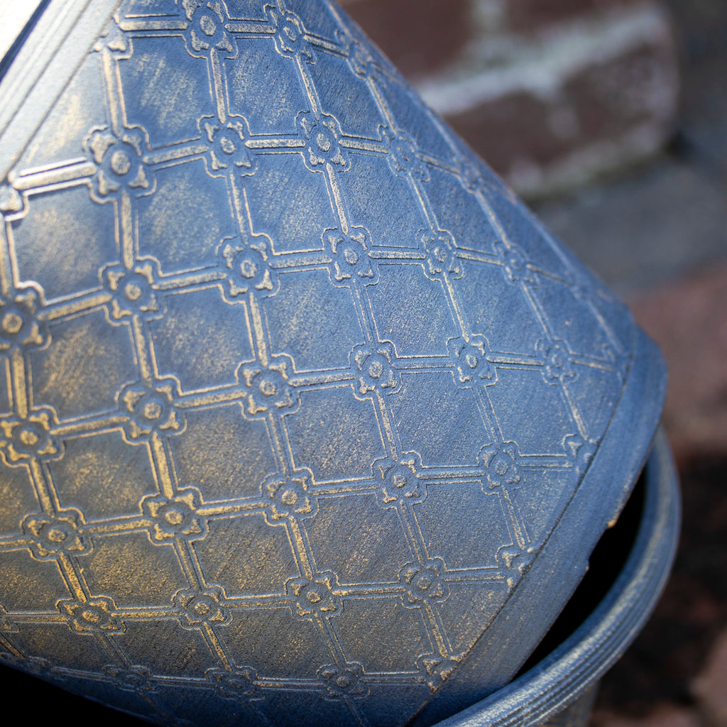 Patina Bronze Lattice Round Planter
