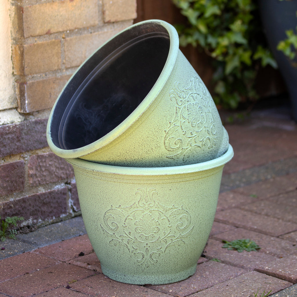 Patina Baroque Round Planter