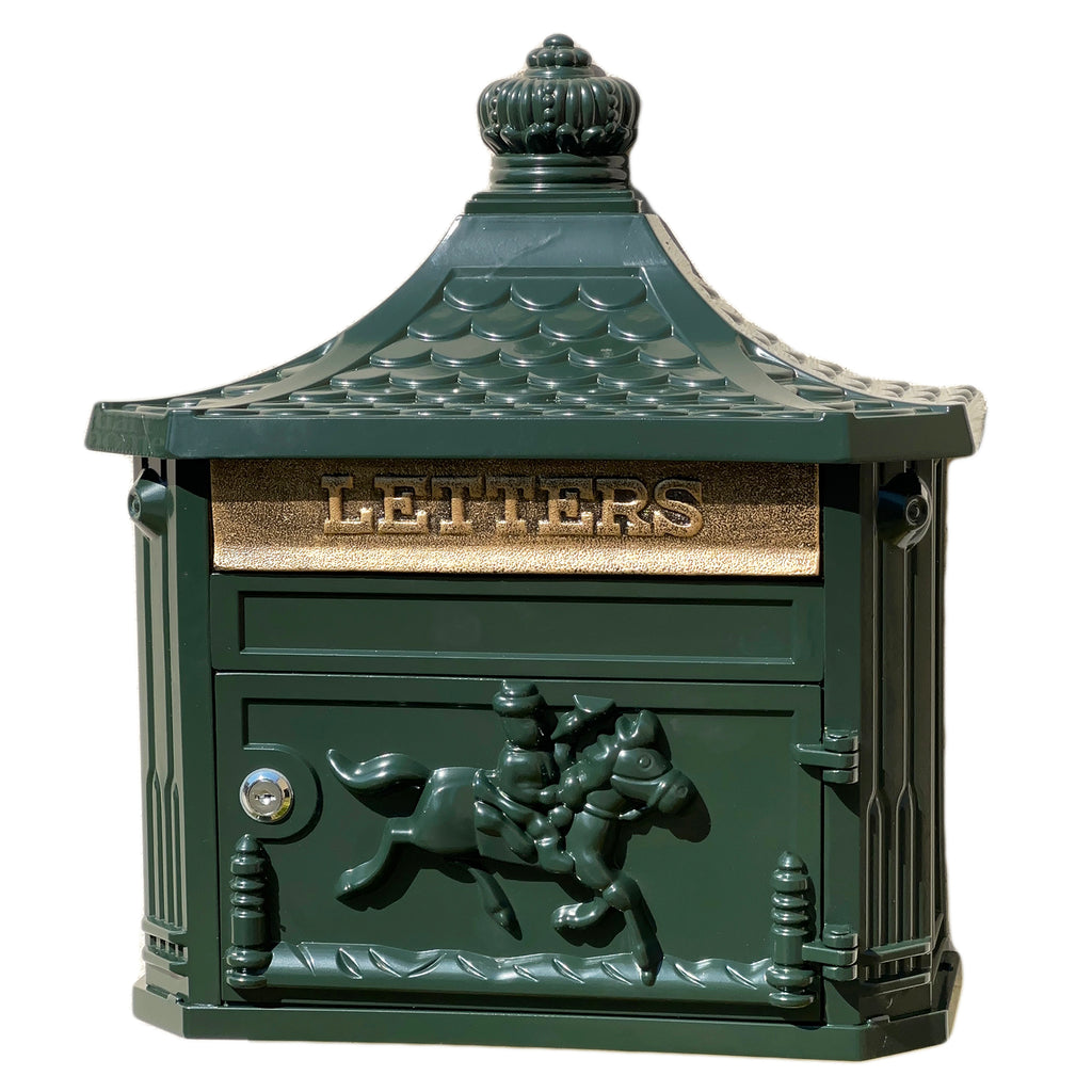 Victorian Glossy Green Post Box