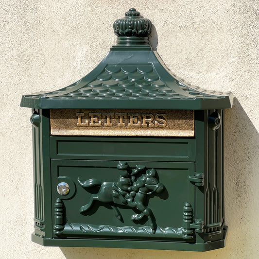 Victorian Glossy Green Post Box