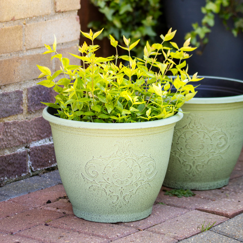 Patina Baroque Round Planter