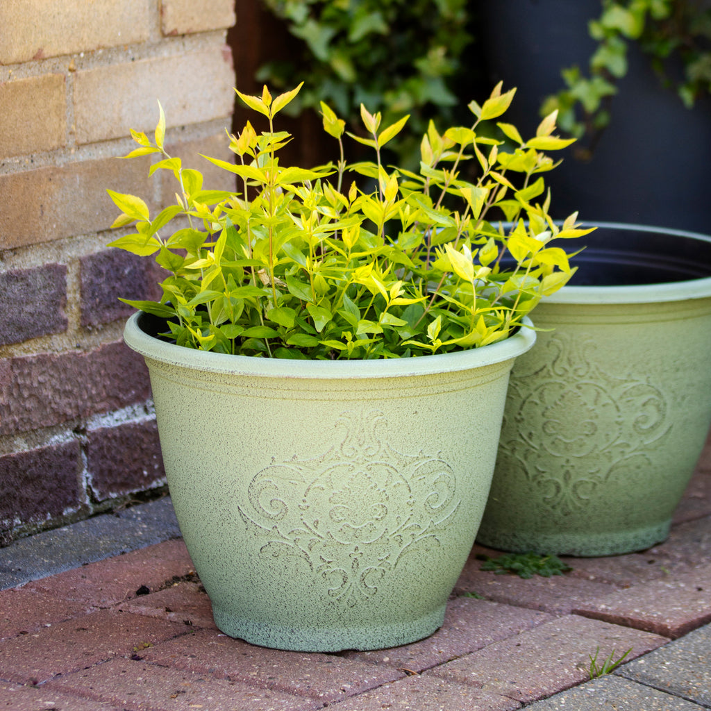 Patina Baroque Round Planter
