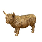 Large Bronze Highland Cow Ornament