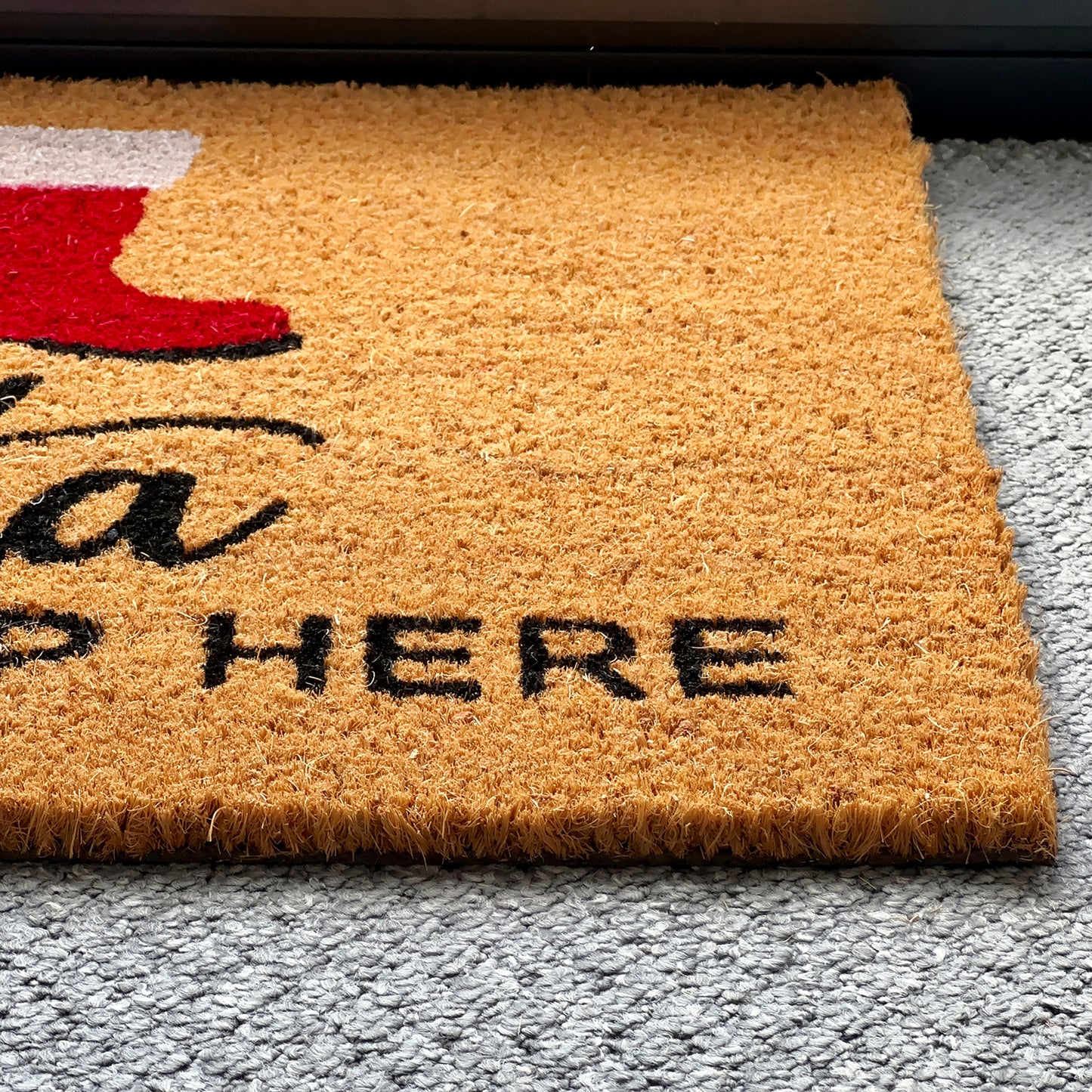 Santas Boots Please Stop Here Door Mat