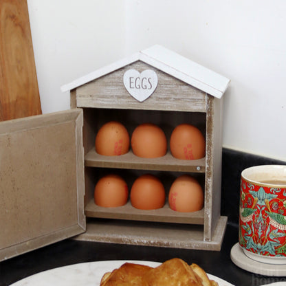 Country Grey Caravan 6 Egg Box