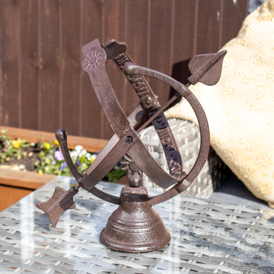 Cast Iron Armillary Sphere Sundial