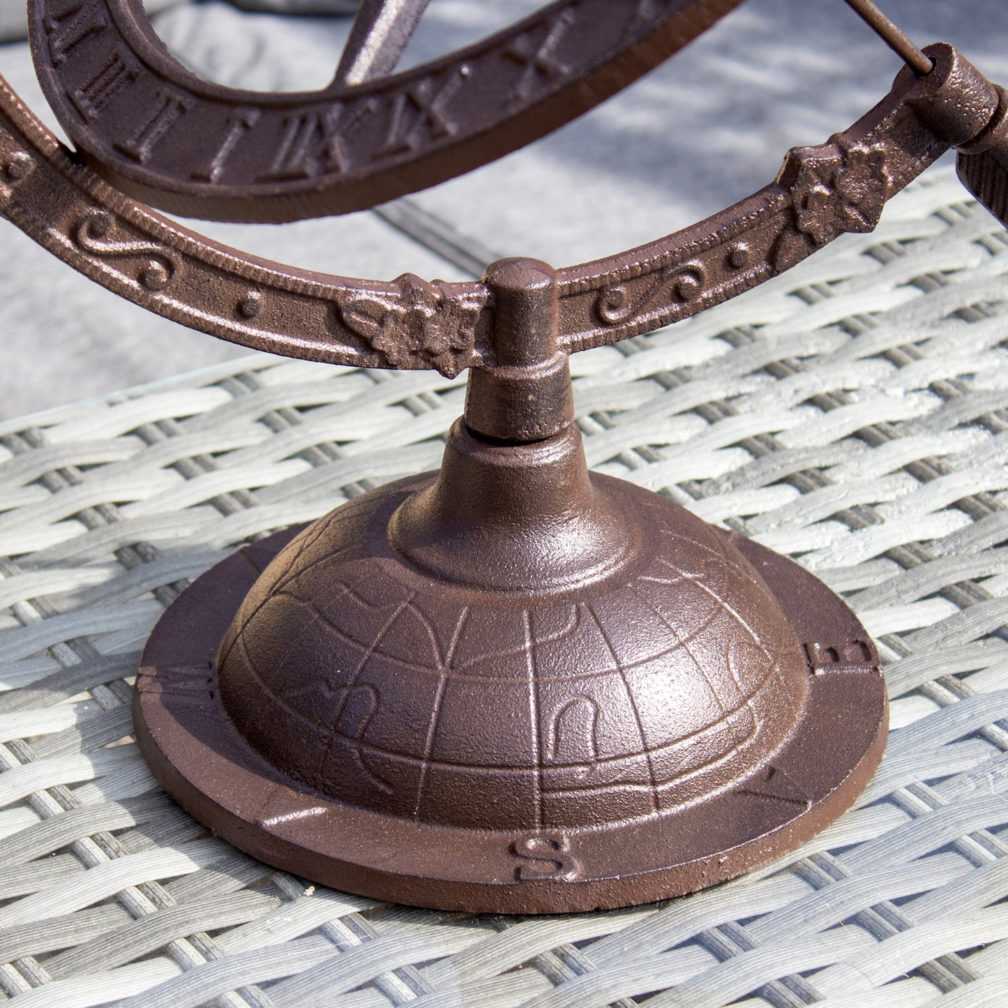 Extra Large Cast Iron Armillary Sundial