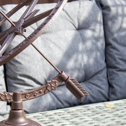Extra Large Cast Iron Armillary Sundial