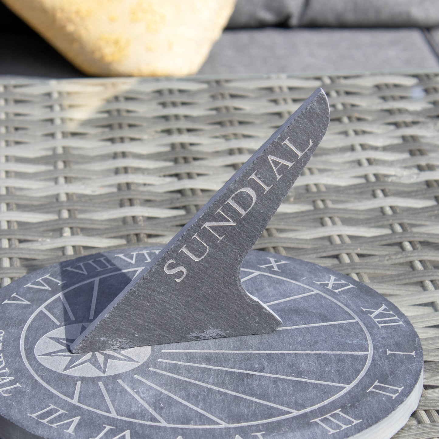Round Slate Sundial