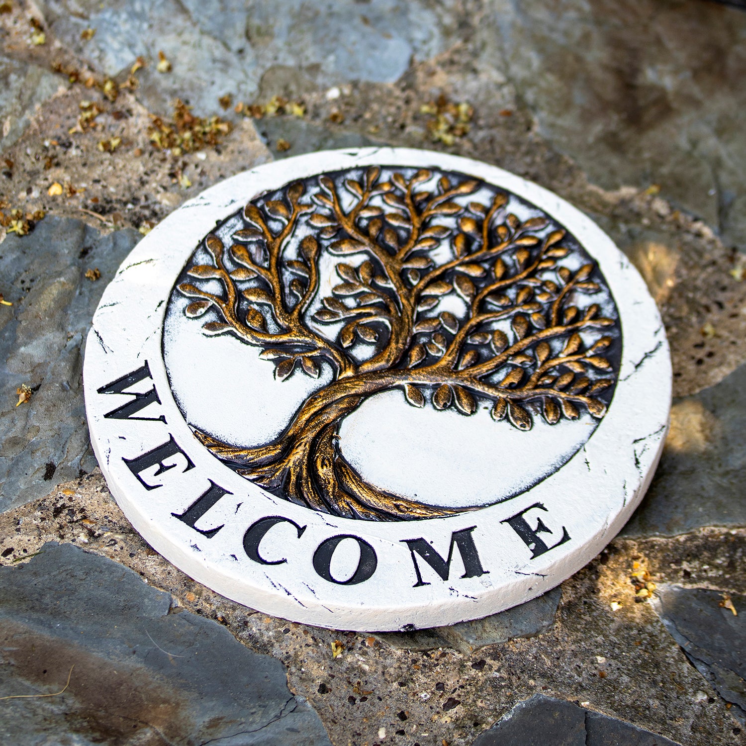 Cement Tree of Life Garden Stepping Stone