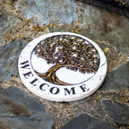 Cement Tree of Life Garden Stepping Stone