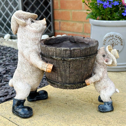 Pig Barrel Planter