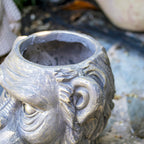 Bronze Ape Head Planter