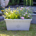 Vintage Floral Quatrefoil Window Box